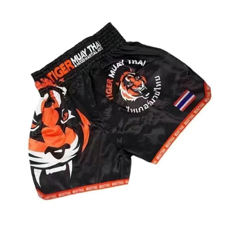 Yakao กางเกงขาสั้นมวยไทย Boxing Sanda Fighting Training กางเกงชายหาดต่อสู้กีฬามืออาชีพผู้ชายผู้หญิงการปรับแต่ง