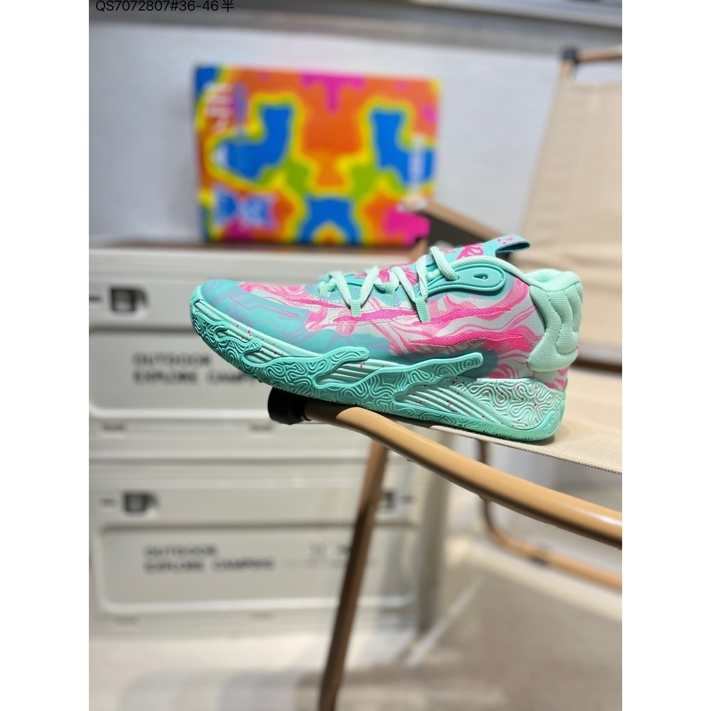 MB3 × รองเท้าบาสเก็ตบอล Casual Puma Rick morty MB 03 MID 310681-01 36-46 jwcd