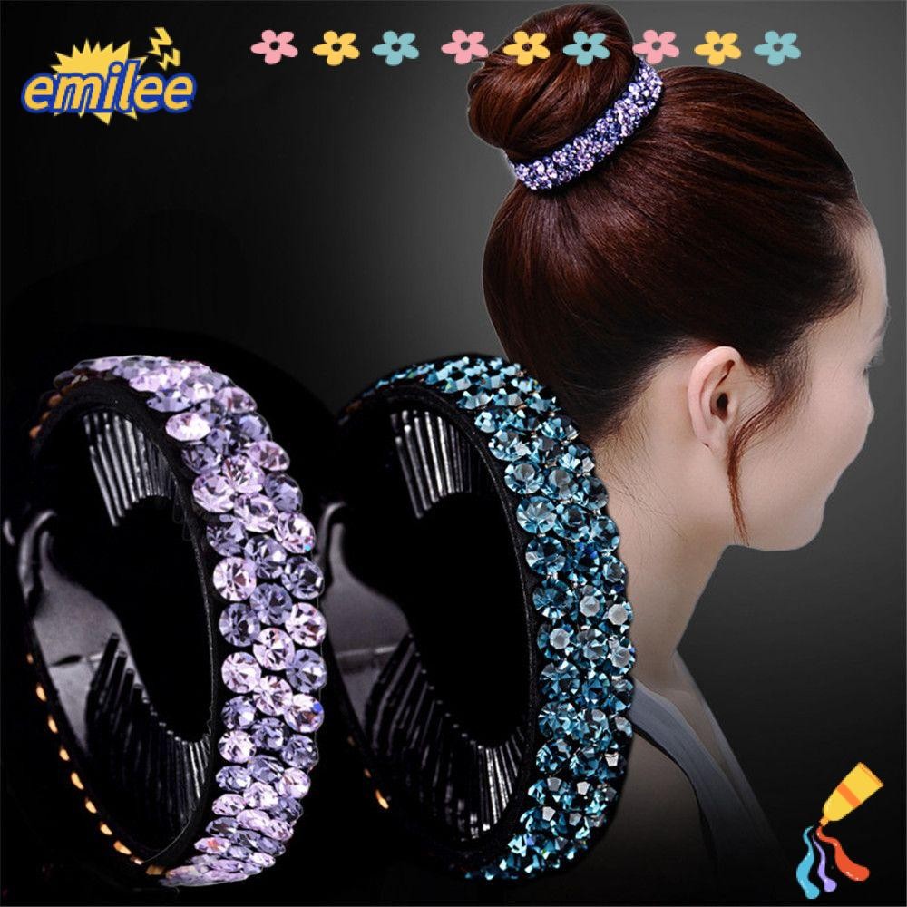 Emilee คริสตัลผม Claw Headwear Hairpin ขยายดอกไม้คลิปผม
