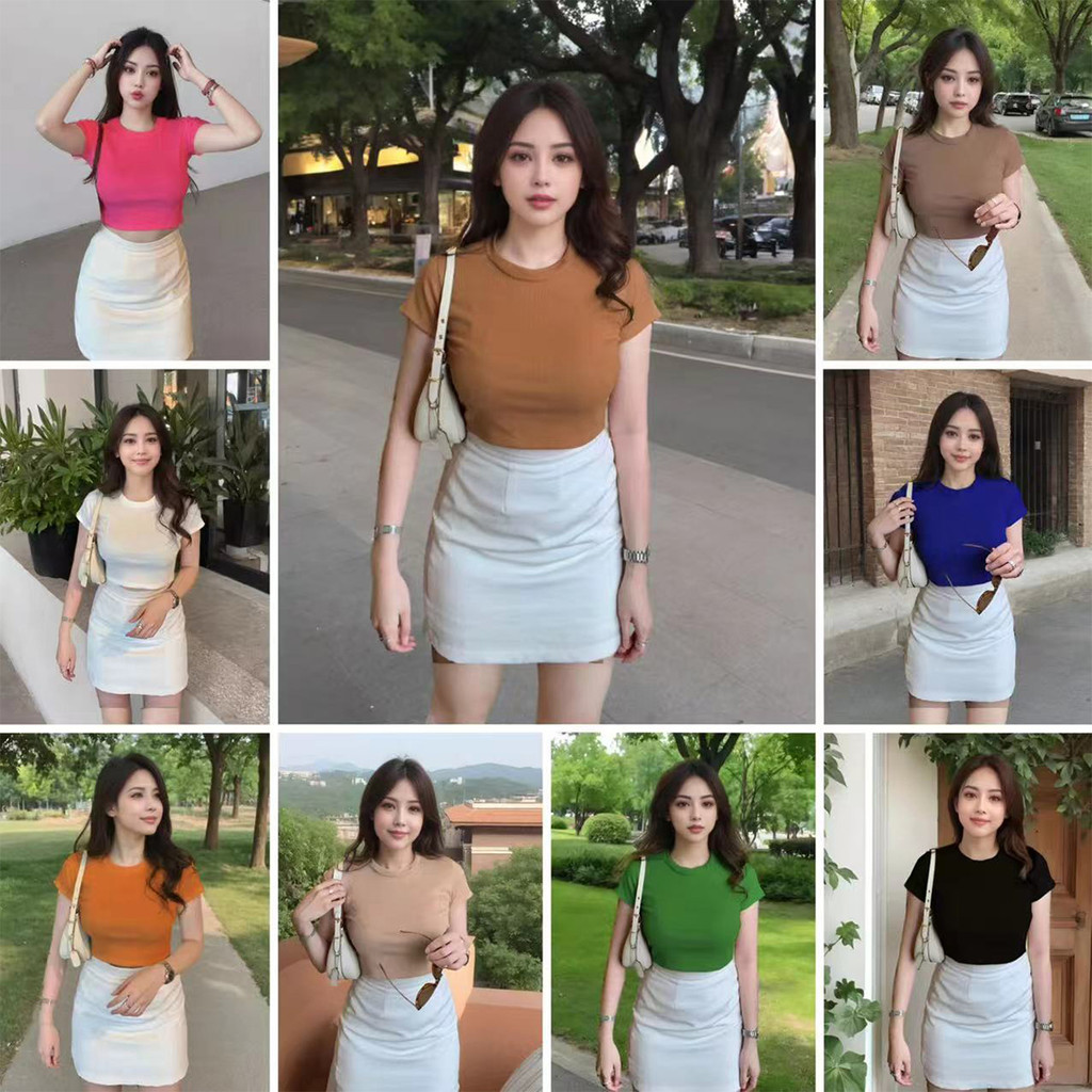 เสื้อยืดสีเรียบ ใส่สบายตลอดวัน
