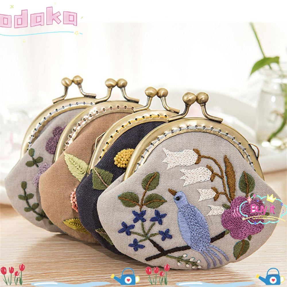 Odaka เย็บปักถักร้อย Starter Kit ตกแต่งบ้านเย็บปักถักร้อย DIY หัตถกรรมดอกไม้รูปแบบ