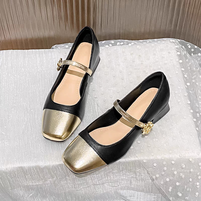 รองเท้าส้นแบน Soft-Soled Peas Shoes สไตล์ใหม่ Anti-Slip Slip-On เวอร์ชั่นเกาหลี