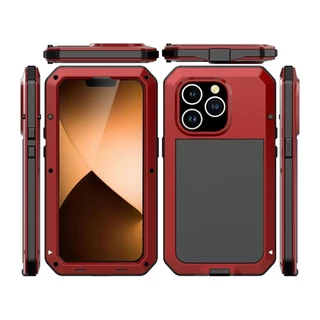 Heavy Duty อลูมิเนียมเกราะโลหะเคสโทรศัพท์กันกระแทกป้องกัน Doom สําหรับ iPhone 17 16 15 14 13 12 11 Pro Max XS XR 8 7 Plus