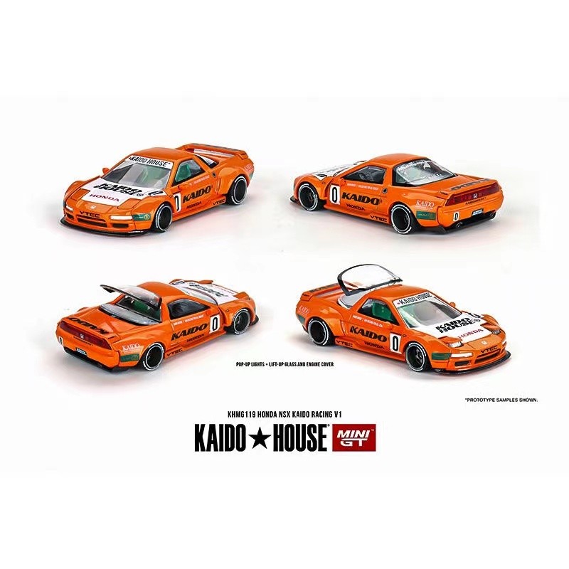 ✨Kaido Mini 1: 64 Honda Honda NSX Kaido Racing V1 รถโมเดล K119