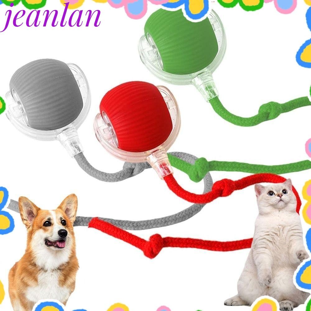 Jeanlan ของเล่นแมวอัจฉริยะ, Fast Rolling ของเล่นลูกบอลแมวไฟฟ้าอัตโนมัติ, Creative Indoor Playing ชาร์จเลียนแบบเมาส์หางสุนัขแมวลูกบอลฝึกอุปกรณ์สัตว์เลี้ยง