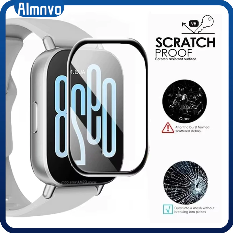 ฟิล์มกระจกนิรภัยสำหรับ for Redmi Watch 5 Active 3D เต็มจอ ฟิล์ม ฝาครอบกันชนฟิล์มป้องกันหน้าจอ for Xiaomi Mi Watch 5 Lite