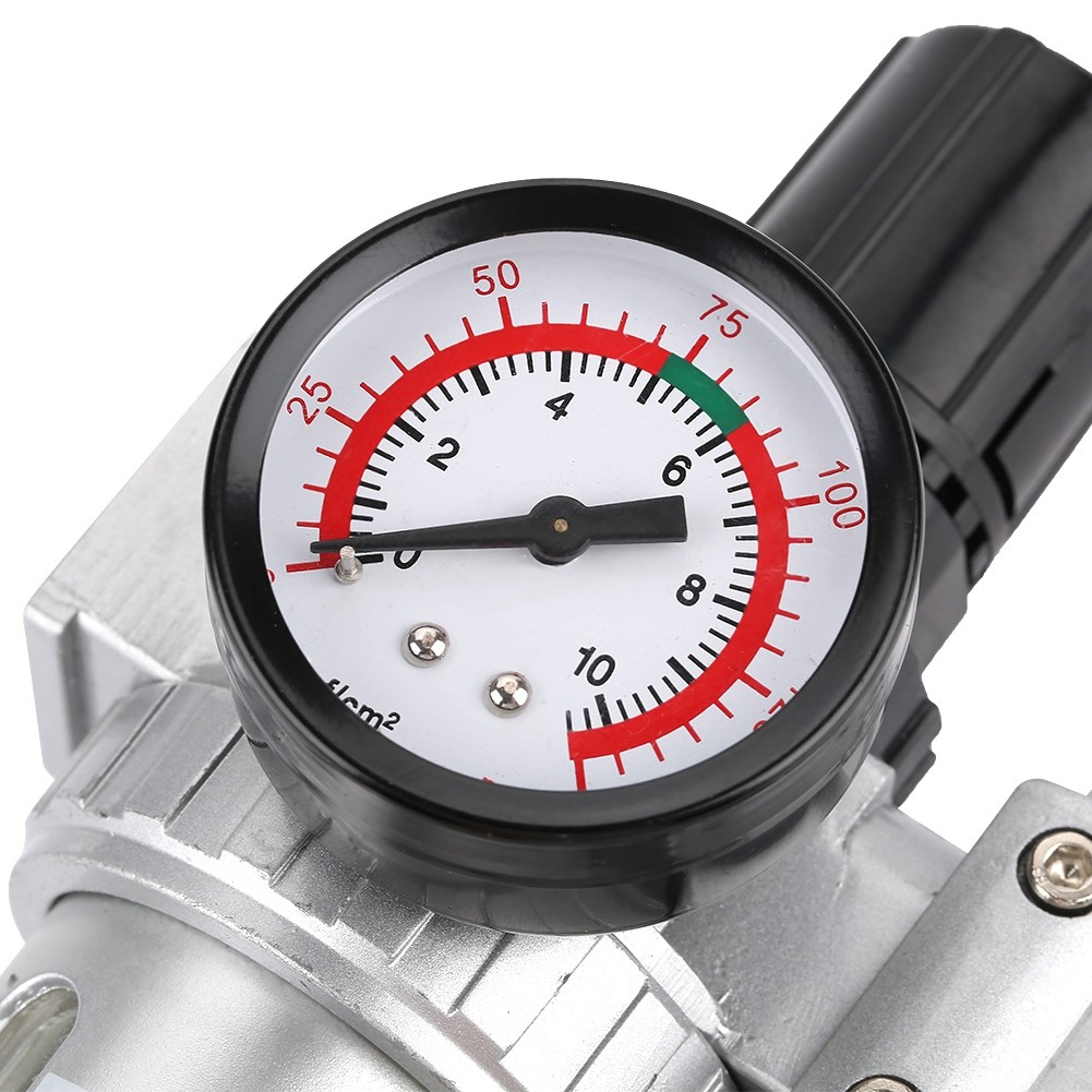 1 Pc ชุดเครื่องอัดอากาศ Moisture Trap เครื่องกรองน้ำมันการจัดส่งความดัน Lubricator Separator Gauge Tool