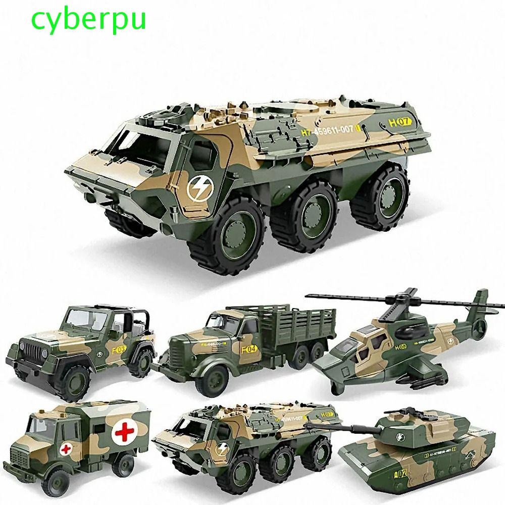 โมเดลรถถัง CYBERPULSE, รถจําลองของเล่นดึงกลับรถ, เฮลิคอปเตอร์เพื่อการศึกษารถบรรทุกรถพยาบาลรถหุ้มเกราะของเล่นเด็กของเล่น