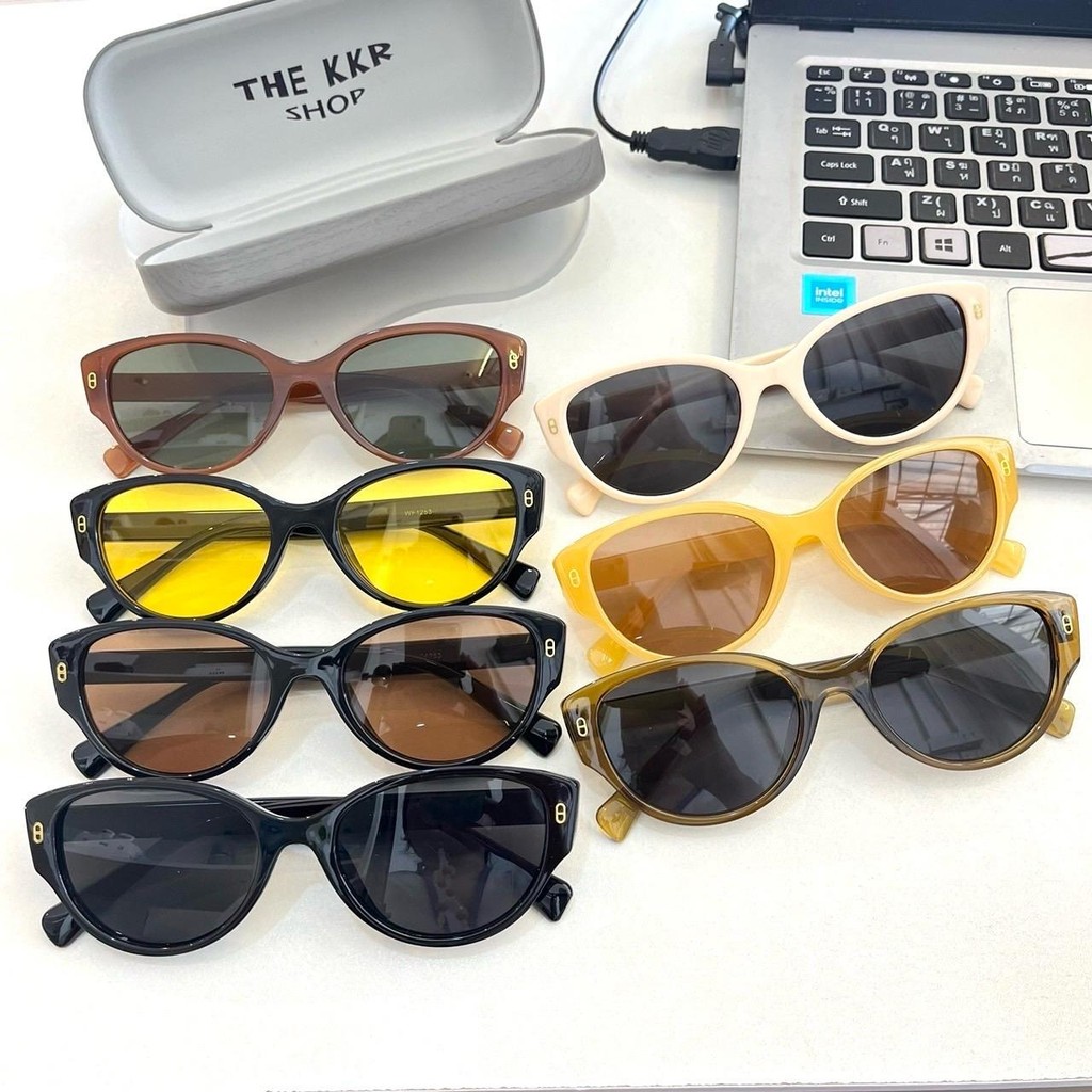 Sunglasses แว่นกันแดดแฟชั่น เก็บรูปหน้า KD1253 ป้องกันแสงแดด ใส่ได้ทุกโอกาส