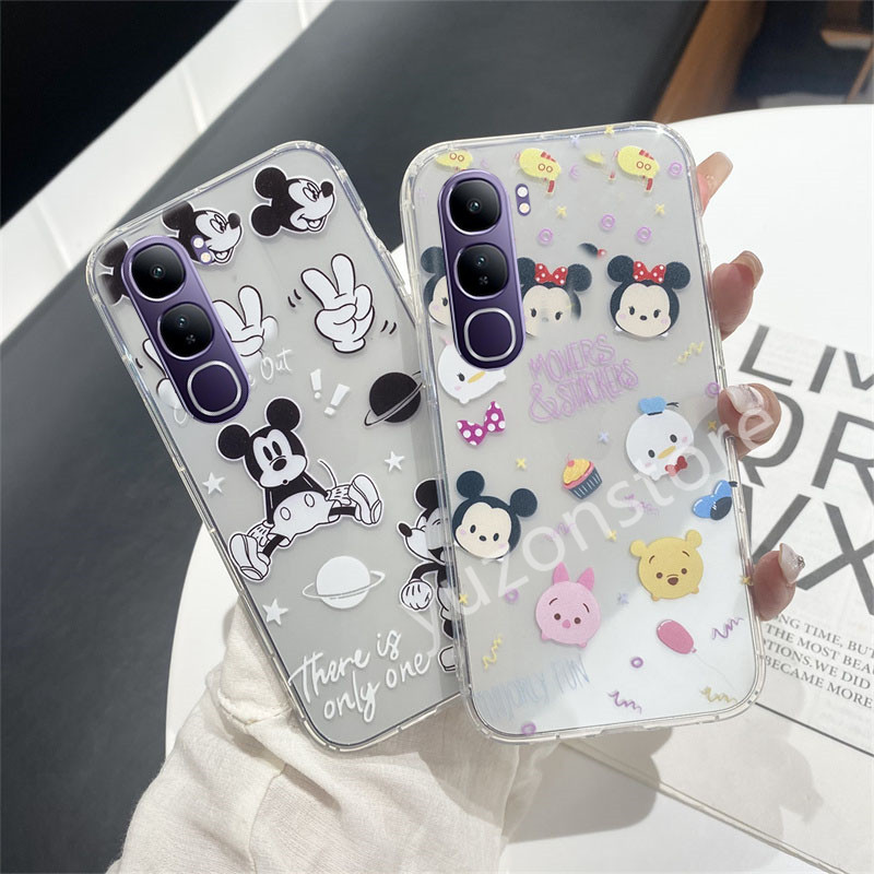 แฟชั่น Mickey Soft Casing สําหรับ VIVO Y200 Y19s V40 Lite 4G 5G การ์ตูนเคสโทรศัพท์ Drop Protection โทรศัพท์ฝาหลัง