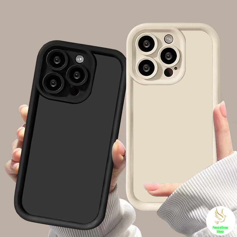 COD-ในไทย🔥เคสคู่รัก เลนส์รวมทุกอย่าง สําหรับ iPhone 11 12 13 14 15 เเคสโทรศัพท์มือถือ TPU ซิลิโคนสี กันกระแทก Unisex