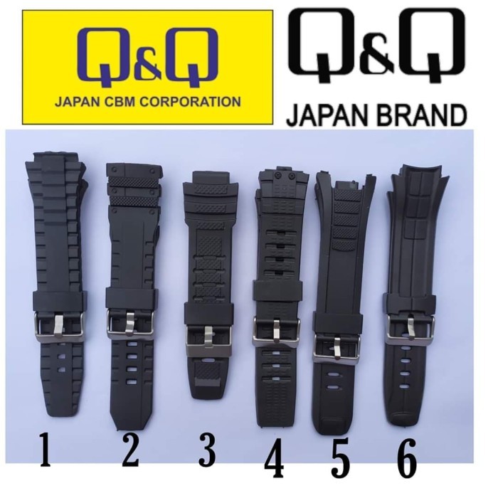 RUBBER STRAP WATCH Q&Q QNQ QQ WATCH STRAP Q&Q
