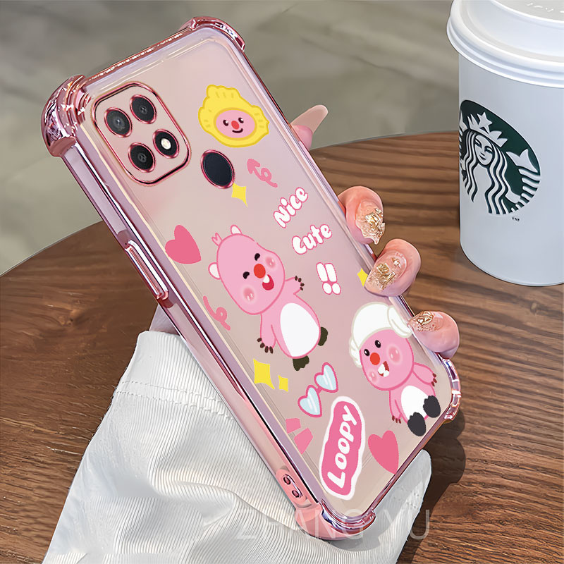 กันกระแทกcasing OPPO A15 A15S เคสโทรศัพท์ลายอนิเมะล่าสุดเคสป้องกันโปร่งใส