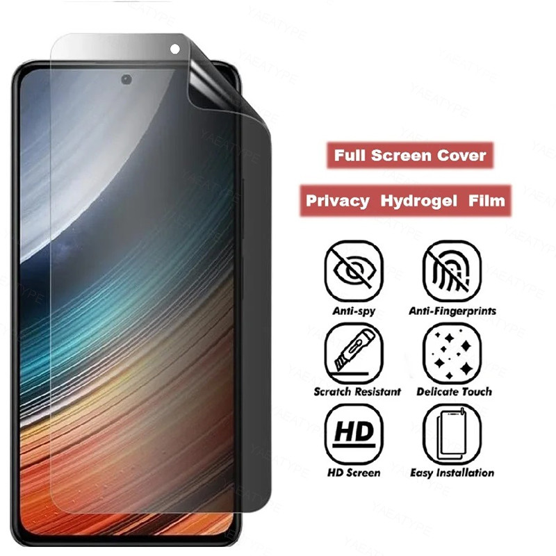 1000d Anti Spy ความเป็นส่วนตัว Soft Hydrogel ฟิล์มสําหรับ Oppo F27 F25 F21 F19 F17 F11 F9 Pro Plus 4