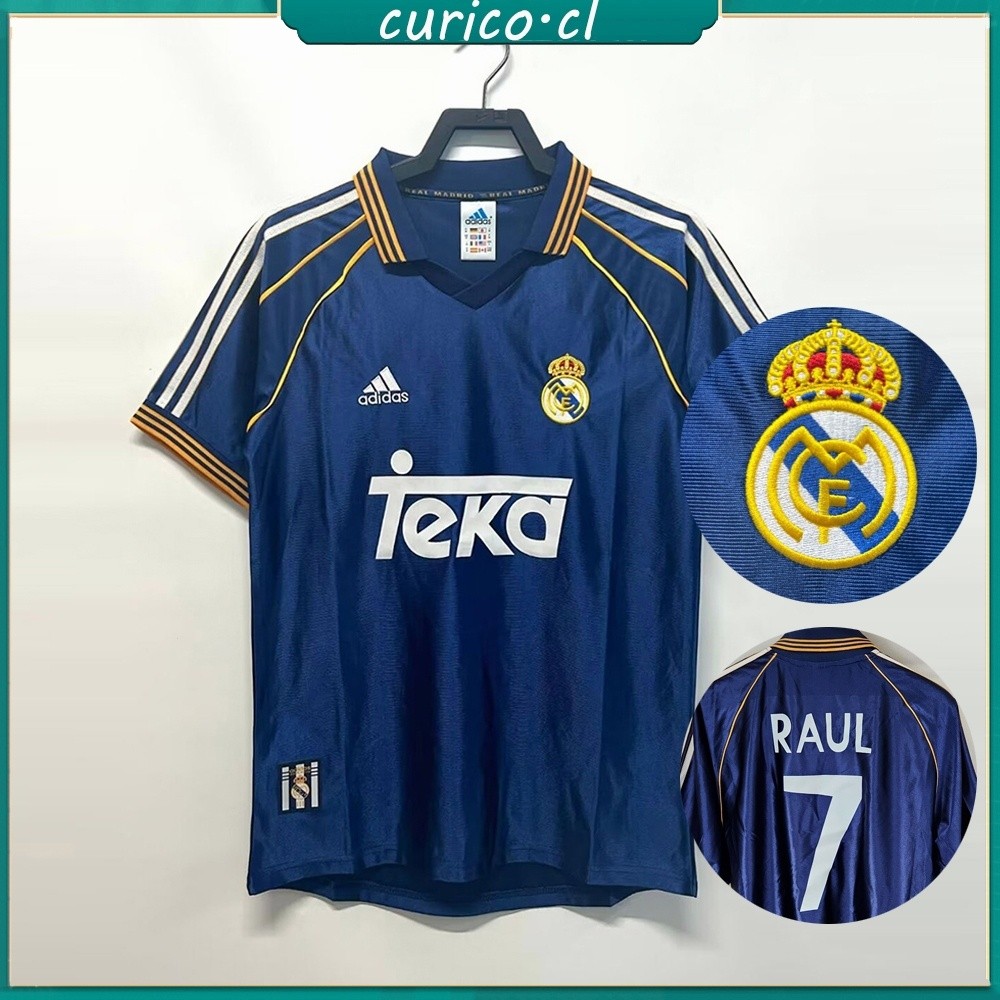 1998-1999 Retro Real Madrid Third Jersey Personalization ชื่อจํานวนเสื้อฟุตบอล