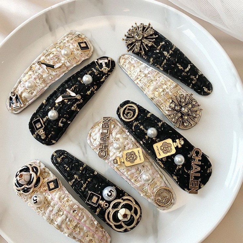 สาวแฟชั่นเกาหลี Camellia BB คลิป Retro ดอกไม้เพิร์ล Hairpin Headdress