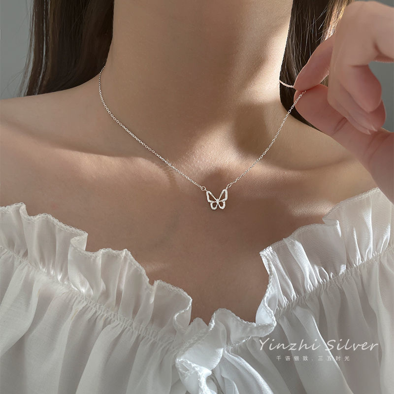 สร้อยคอจี้ผีเสื้อ น่ารัก เหมาะกับสาวหวาน สไตล์มินิมอล พร้อมส่ง