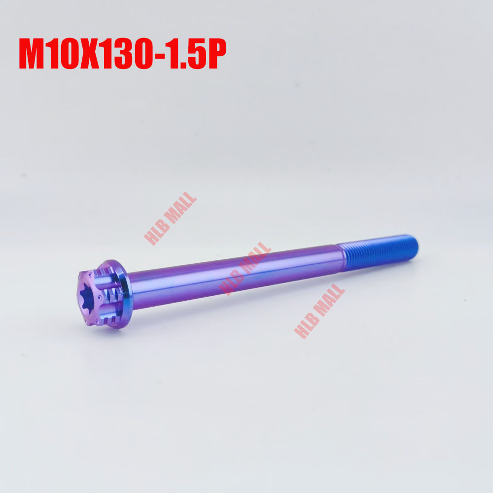 TC4/GR5 M10X100 110 120 130 เกลียวพิทช์ 1.5P หัวหน้าแปลนโลหะผสมไทเทเนียม Bolts หัวหน้าแปลน M10 สกรู - รูปที่ 5