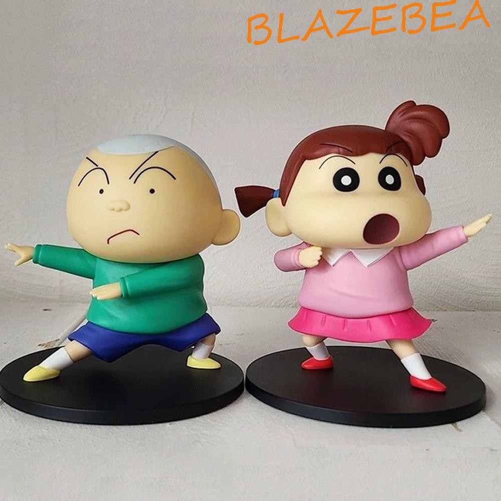 Blazebea Crayon Shin-Chan รูป,ตุ๊กตา PVC การ์ตูน Shinnosuke Nohara รูป,ของเล่น Handmade อะนิเมะ Kantamu Robo Shin-Chan Action Figure Collection