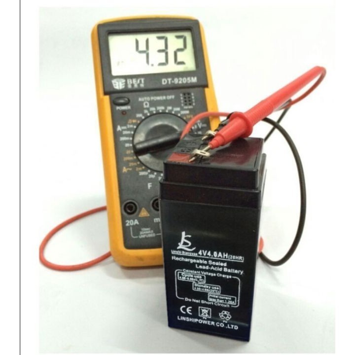แบตเตอร์รี่แห้ง 4V4AH แบตเตอรี่สำหรับเครื่องชั่งดิจิตอลทั่วไปและอื่นๆ 4v/4Ah(ถ้าสินค้ามีการช๊อตที่ขั