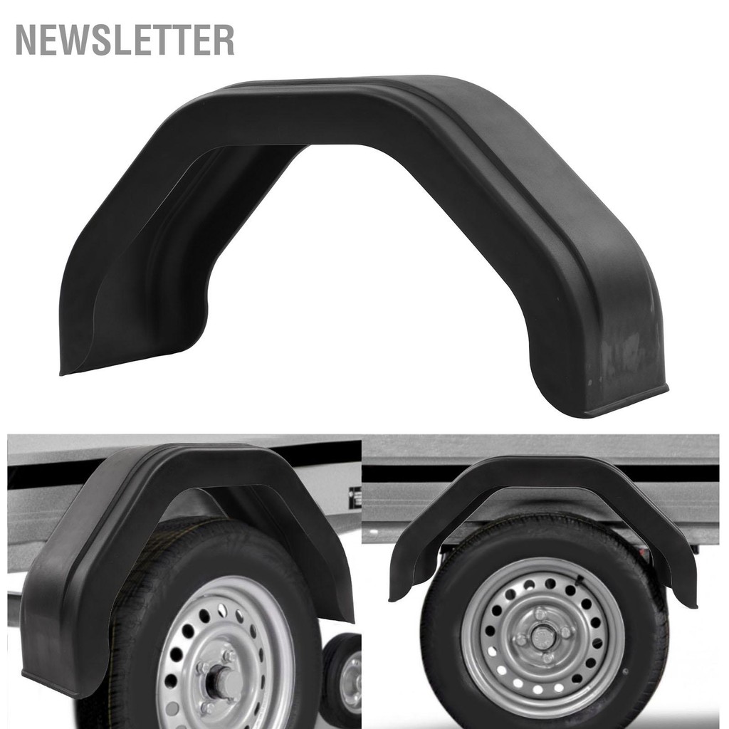 Newsletter 2 Pcs Trailer ล้อ Mudguard ความแข็งแรงสูงยางเดี่ยวเพลา Mud Guard สำหรับ 12in 13in ล้อรถพ่