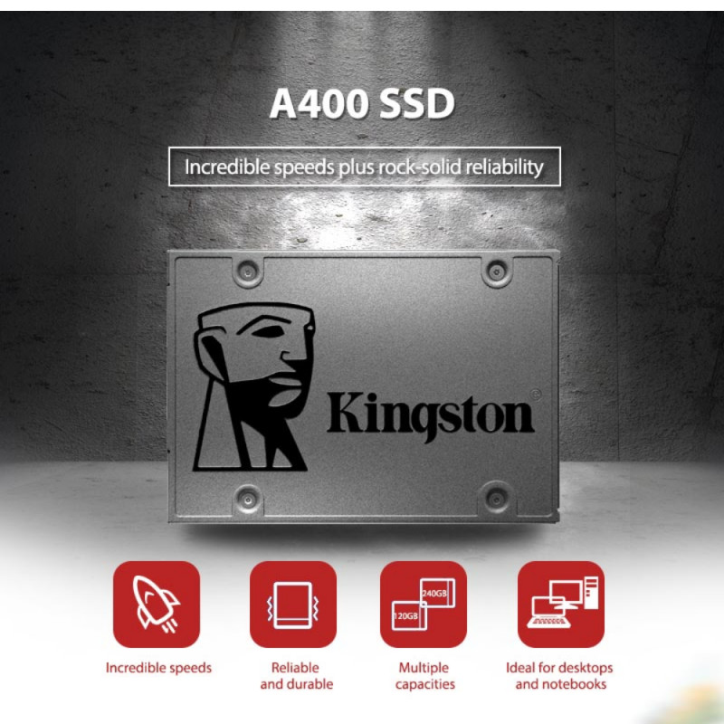 Kingston A400 SSD Solid State Drive 480GB/960GB SATA3 2.5 "ภายใน (SA400S37/480G)