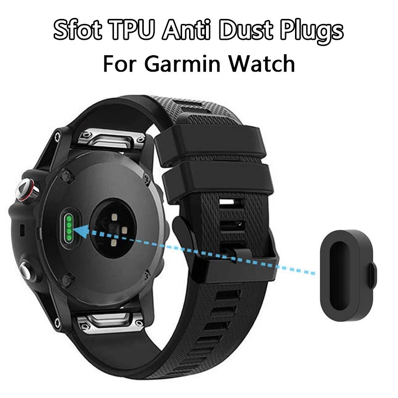 ปลั๊กฝุ่นสําหรับ Garmin Instinct 3 E 2X Fenix 8 7 Forerunner 570 970 165 Venu 4 2 Vivomove Series ซิลิโคนอ่อนนุ่ม SmartWatch พอร์ตชาร์จกันฝุ่น Charger Stopper ฝาครอบ