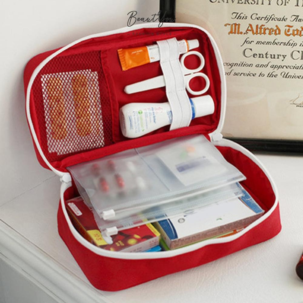 900d Oxford First Aid Kit ชุดป้องกันโรคระบาดสําหรับ Camping Travel [BeautYou.th]
