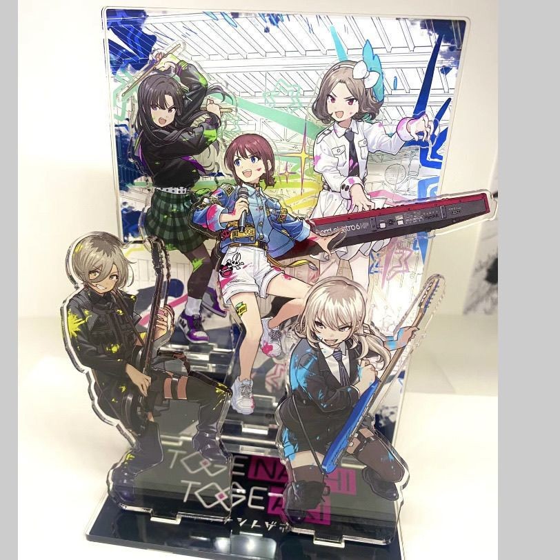Girls band Crying อะคริลิค nina iseri momoka kawaragi รูปอะนิเมะสินค้าคอลเลกชันโต๊ะจอแสดงผลเครื่องประดับตกแต่งห้องของขวัญน่ารัก