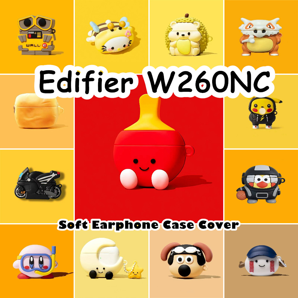 imamuraFor Edifier W260NC Case Casing Soft Silicone Headphone Case Cartoon ที่น่าสนใจ