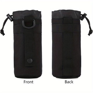 ลูค โมล กระเป๋าขวดน้ําไนลอนทนทานหูรูดปิดด้านล่างตาข่ายสําหรั…