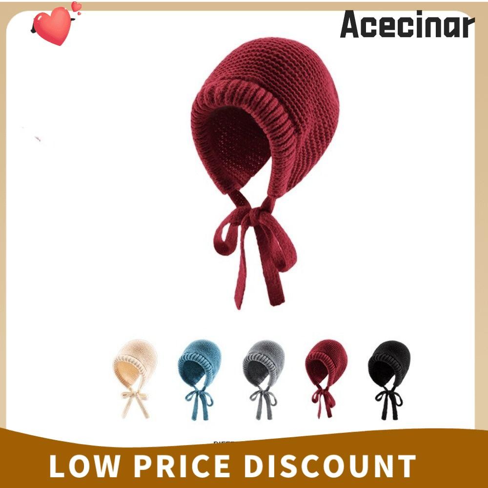 เอซซินาร์ หมวกไหมพรม,สีทึบสายรัด กันลม เชือกขนสัตว์กระเป๋าหมวก,เสื้อสวมหัวป้องกันหู หมวกไหมพรม หมวกผู้หญิง