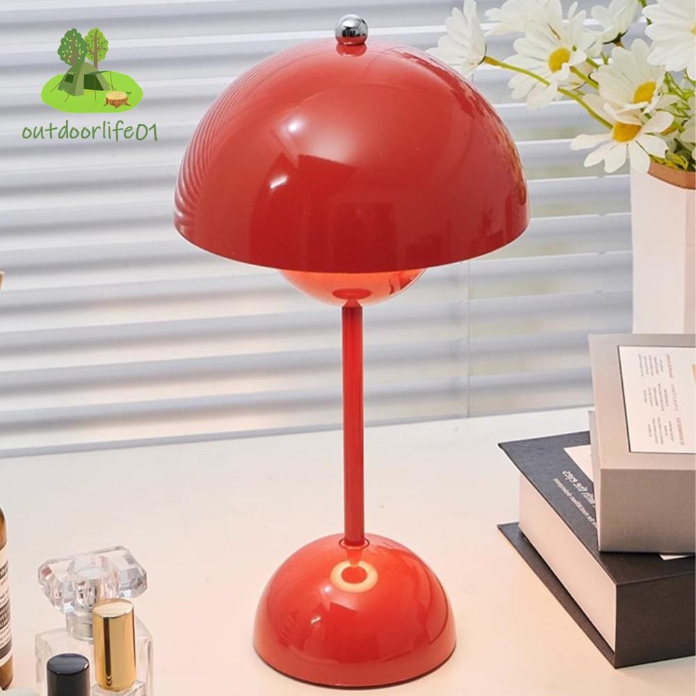 ✲Odl เห็ด LED Night Light ดอกไม้ Bud โคมไฟตั้งโต๊ะ USB ชาร์จงานแต่งงานโต๊ะข้างเตียงตกแต่งที่เรียบง่ายห้องนอนตาราง Light