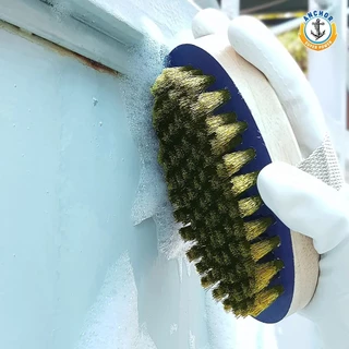 แปรงทองเหลือง กลมไข่ ตราสมอ แปรงขัดพื้นอเนกประสงค์ Brass Wire Brush bonus