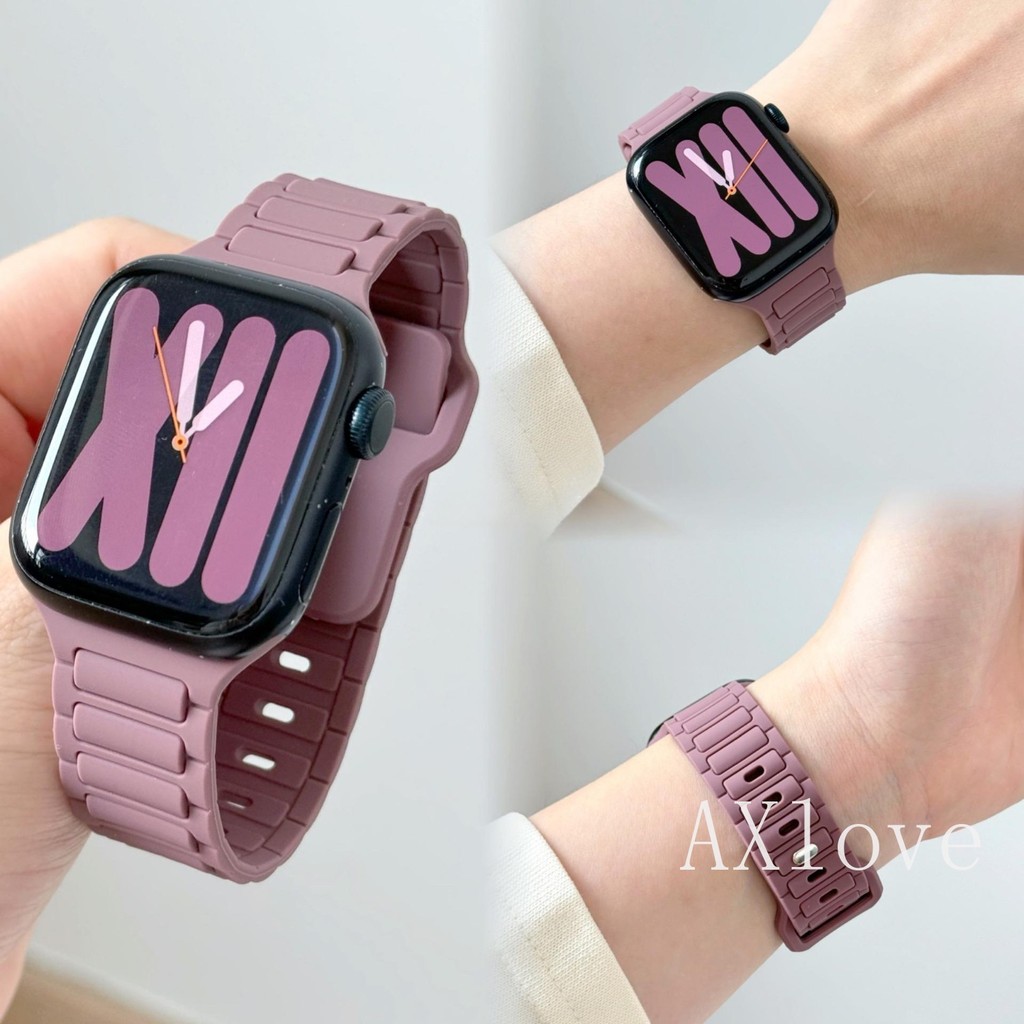 Sport Band สําหรับ Apple Watch 46mm Series 10 Ultra 2 9 8 7 6 SE 5 ซิลิโคนนุ่มน้ําหนักเบาสร้อยข้อมือสําหรับ iWatch 38 41 มม.40 มม.42 มม.44 มม.45 มม.49 มม.
