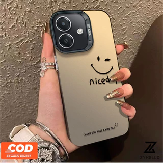 เคส OPPO A6X A6 A6 PRO A5i A5X A5 5G A3X A3 5G A3 Pro A5 PRO ins ภาษาอังกฤษหน้ายิ้มกันกระแทกเคสโทรศัพท์มือถือ TPU