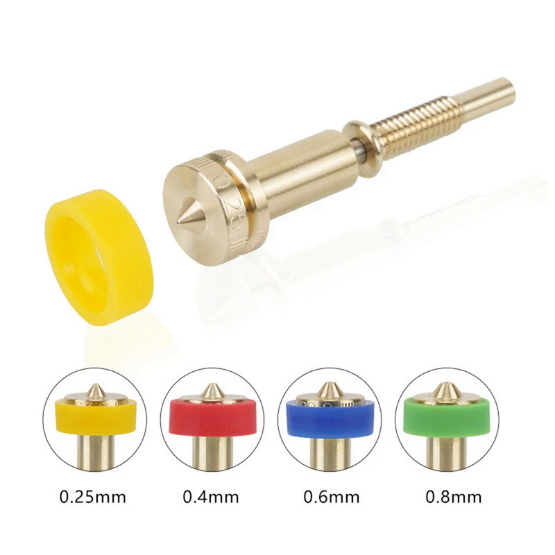 Upgraded Nozzle For REVO Hotends Clone Nozzle All-in-one Bimetal 0.25/0.4/0.6/0.8mm Heatbreak Brass 
