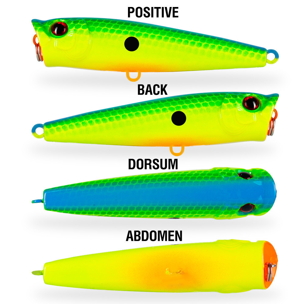 6.8เซนติเมตร/7กรัมล่อตกปลาเหยื่อป๊อปเปอร์ที่มีสองไตรเบิลตะขอ3ง ตาพลาสติกประดิษฐ์สร้อยเหยื่อแข็งสําหรับปลาเทราท์เบสคอนอุปกรณ์ตกปลา - รูปที่ 2