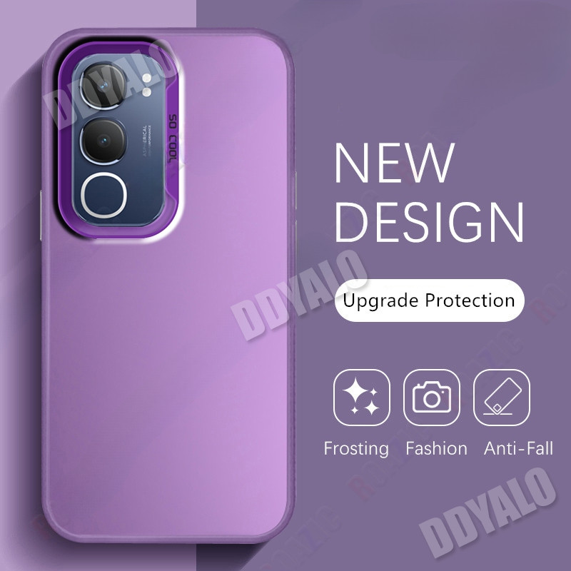 เคสโทรศัพท์สําหรับ VIVO Y19s Metallic Aurora Skin ปลอกหรูหราซิลิโคนสีสันสดใสกันกระแทกคลุมทั้งหมดป้องกันป้องกันลายนิ้วมือปกหลัง CY01