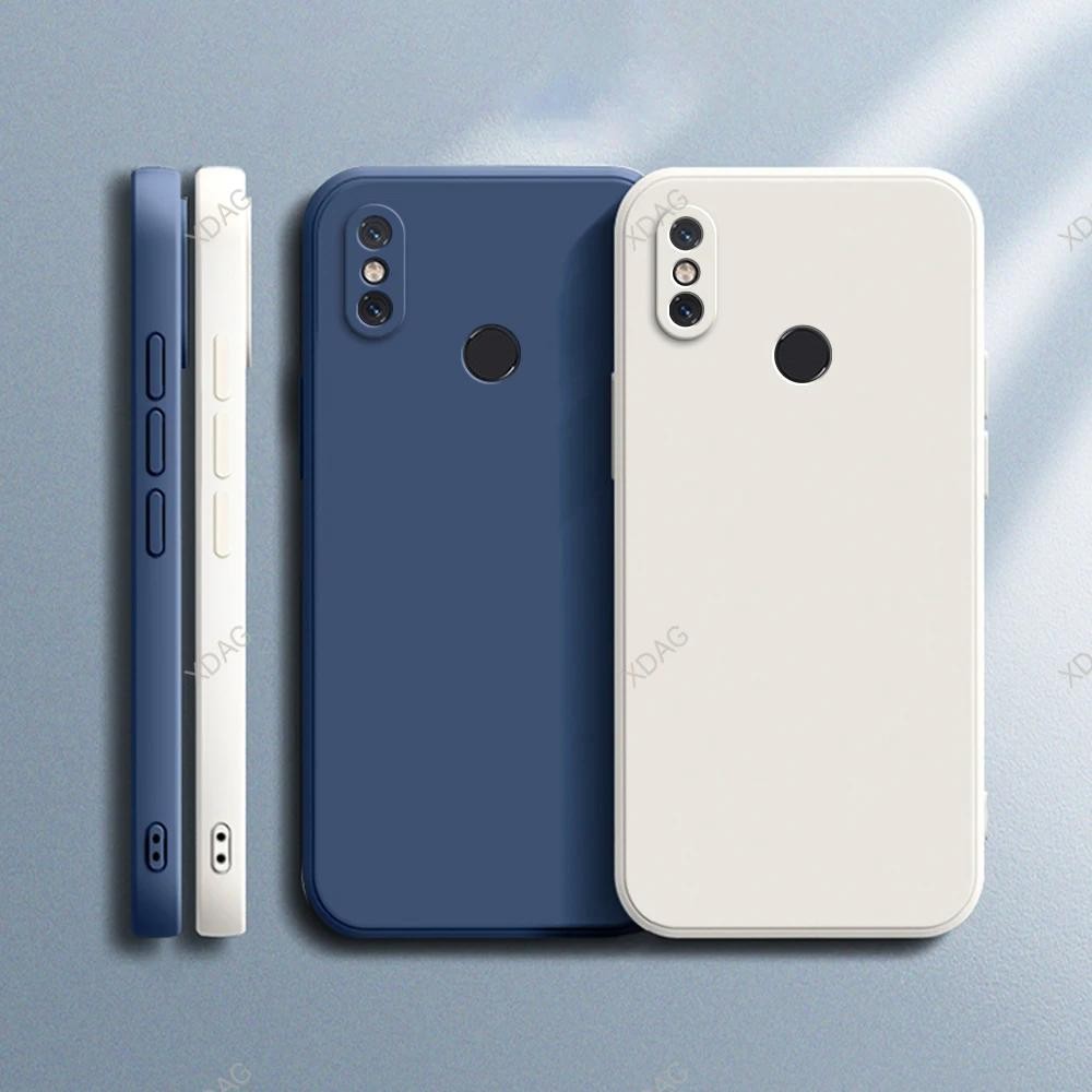 เคสโทรศัพท์อย่างเป็นทางการสําหรับ Xiaomi Mi 8 SE Mi8 8SE Lite Pro Explorer 8Pro สแควร์ซิลิโคนเหลวนุ่มธรรมดาพื้นฐานปกหลังที่อยู่อาศัย