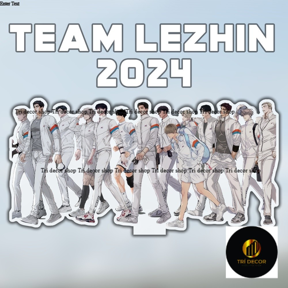 Manhwa BL Lezhin ปฏิทิน 2024 คําอวยพรของฤดูกาลทีม Standee และพวงกุญแจอุปกรณ์ตกแต่งล่าสุด 5 ซม.