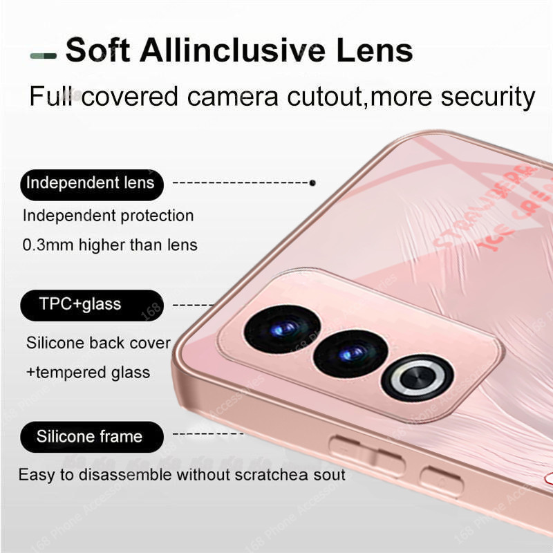 เคส OPPO A5 A3 Pro 5G เคสน่ารักการ์ตูนกระต่ายกระต่ายกันกระแทก 2025 สไตล์ใหม่หรูหราของเหลวแก้วฝาครอบซิลิโคนนุ่มขอบโทรศัพท์สําหรับเด็กผู้หญิงนักเรียนผู้หญิง - รูปที่ 6