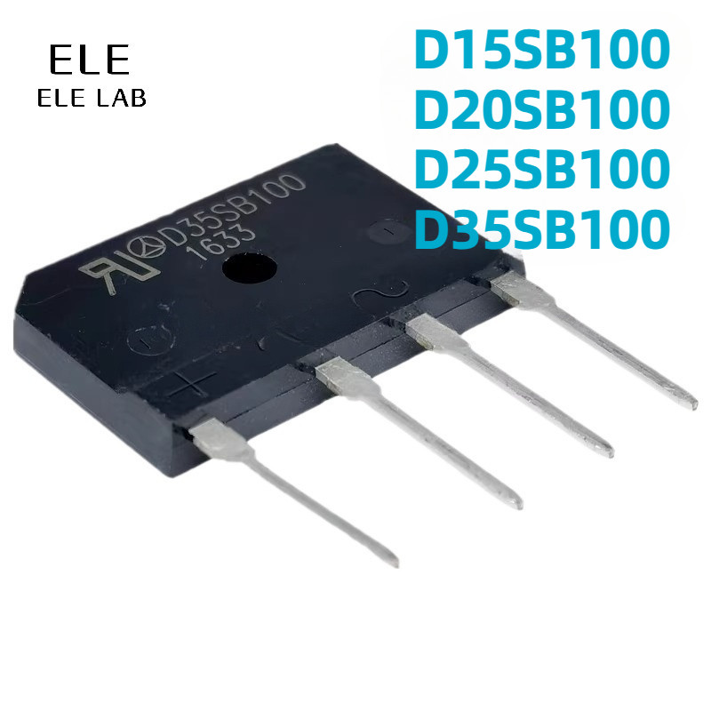 5/2 ชิ้น Original D15SB100 D20SB100 D25SB100 D35SB100 โมดูลวงจรเรียงกระแสสะพานสูง 15A-35A 1000 โวลต์