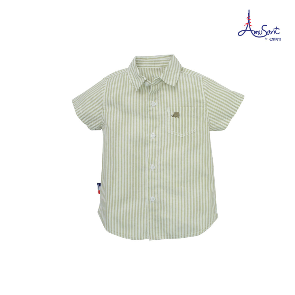 Amusantเสื้ออ๊อกซ์ฟอร์ดทอลาย 6เดือน-8ปี EH2K72