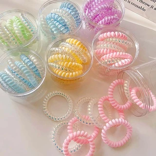 COD-ในไทย💖ห่วงสปริงเก็บผม สีแคนดี้ น่ารักหวาน สไตล์เกาหลี นักเรียนสำหรับผู้หญิง เครื่องประดับผมแฟชั่น ความยืดหยุ่นสูง-Kr