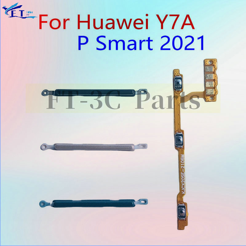 สําหรับ Huawei Y7A Huawei P สมาร์ท 2021 Power Volume Flex Cable Switch On Off ปุ่ม Flex Cable อะไหล่