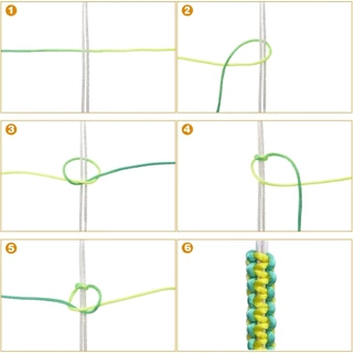 DeeThai ไหมจีน เชือกถักมือ ไนล่อน 2.5mm*20m มี 10 สี สําหรับถักมาคราเม่ นอตจีน DIY Handcraft rope