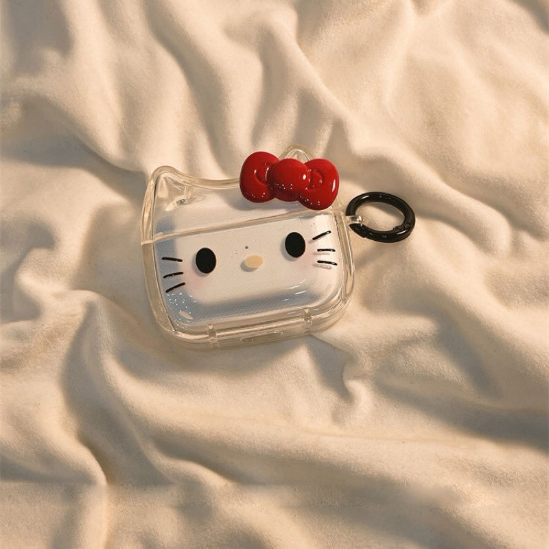 Hello Kitty   Airpods 1 2 3 4 Airpod Pro 2 หูฟังไร้สายบลูทูธ Hard Anti-drop ชุดหูฟังฝาครอบป้องกัน ราคา ถูกที่สุด ดีลบีเคเค แกลเลอรีภาพที่ 5
