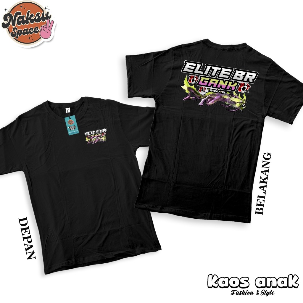 เครื่องแต่งกาย Kids Zone CHILDRENS T-SHIRTS - ELITE BR GANK SG DRACO FF T-SHIRTS UNISEX DISTRO CLOTH