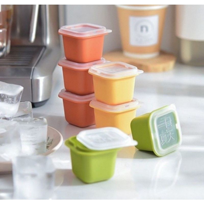 U212 D2112 P43 1 ชิ้น Ice Cube แม่พิมพ์กล่องพร้อมฝาปิดช็อกโกแลต mpasi กล่องอาหารเด็กขนมขบเคี้ยวกล่อง